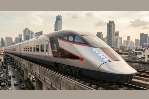 Thailand's First High-Speed Railway: Chinese-Made Train with Thai Design Colors and Patterns