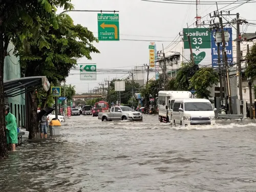 TEAMG Warns of Heavy Rain in Bangkok and Surrounding Areas; Water Overflow Expected Through September 27