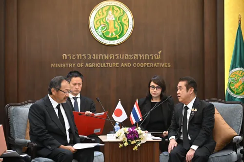 Suriya Discusses Smart Agriculture Partnership with Japanese Ambassador to Advance Thai-Japanese Cooperation