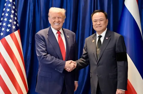 Anutin to Demand Trump Honor Promise of Special Tariff Rates After Thailand Complied with Agreement