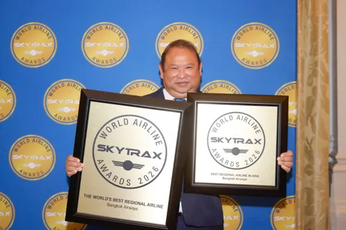 Bangkok Airways Wins 2 Awards for "World's Best Regional Airline" and "Best Regional Airline in Asia" for 10th Consecutive Year