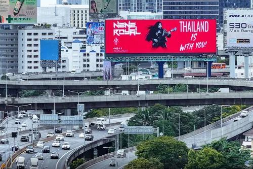 Plan B deploys 275 digital OOH screens across Thailand and Singapore to promote 'Nene Royal' for AGT finals