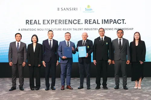 Sansiri Partners with Sasin to Develop Future Talent to Face Tomorrow's Challenges