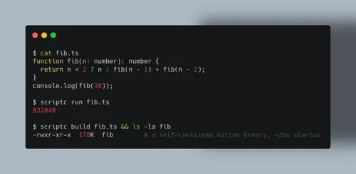 Vercel Releases scriptc Experimental Project: Compile TypeScript to Binary Directly