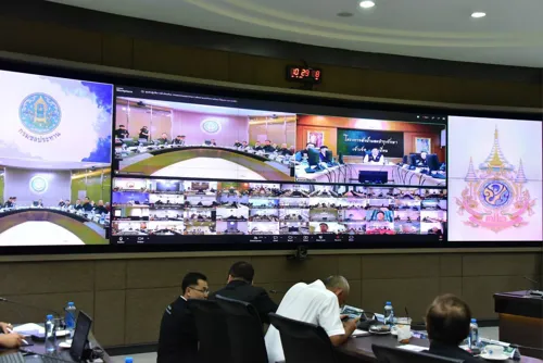 Agriculture Minister Opens Water Command Centre, Caps Chao Phraya Discharge at 2,000 Cubic Metres per Second; Assures Flood Crisis Less Severe Than 2011