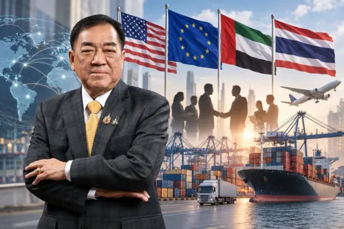 Chamber of Commerce Pushes Three Major Trade Deals with US, EU, UAE to Boost Thailand GDP by Over 2% in 3 Years