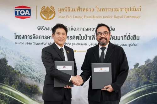TOA Advances Green Mission Partnership with Mae Fah Luang Foundation to Restore Forests and Create Carbon Sinks