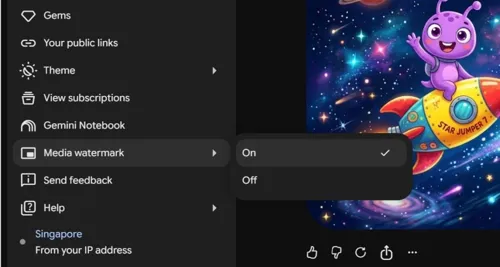 Gemini Adds Option to Hide Visible AI Watermark on Generated Images