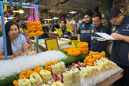 Jasmine Flowers Hit 1,000 Baht per Litre; Commerce Ministry Tightens Market Controls, Bans Price Gouging