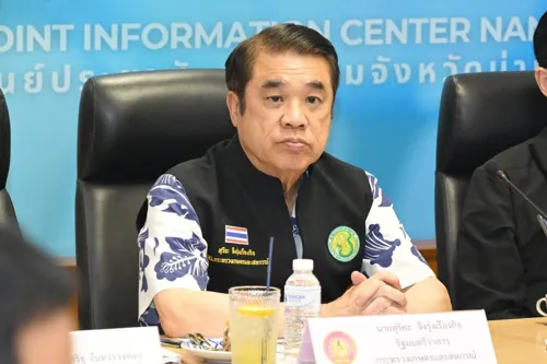 Water Recedes in Nan Province; Agriculture Minister Suriya Accelerates Farmer Recovery for 4 Occupational Groups with New Relief Criteria Up to 30 Rai Per Household