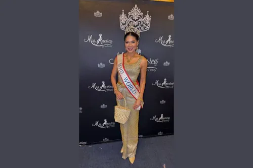 Sammy-Chonita, Mrs. World 2025, Showcases Thai Silk and GI Products on American Stage